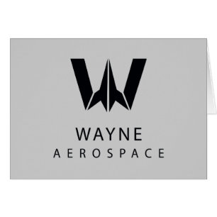 Justice League Wayne Aerospace Logotyp Hälsningskort