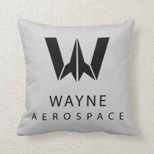 Justice League Wayne Aerospace Logotyp Kudde