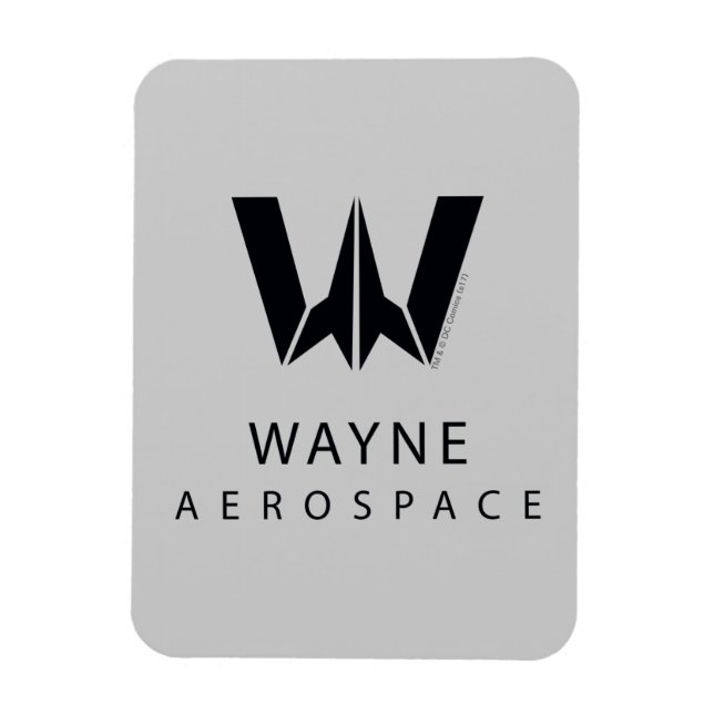 Justice League | Wayne Aerospace Logotyp Magnet (Vertikal)