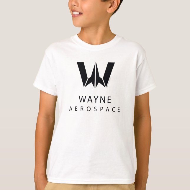Justice League | Wayne Aerospace Logotyp T-shirt (Framsida)