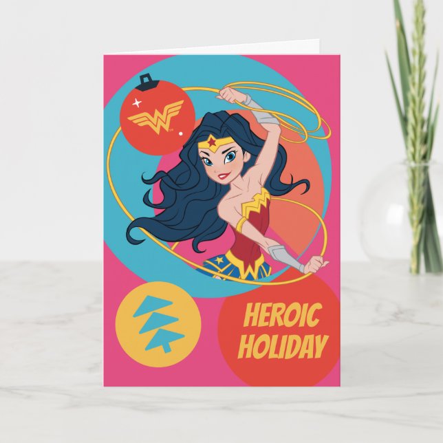 Justice League  Woman Helgdag Bauble Helgkort (Framsida)