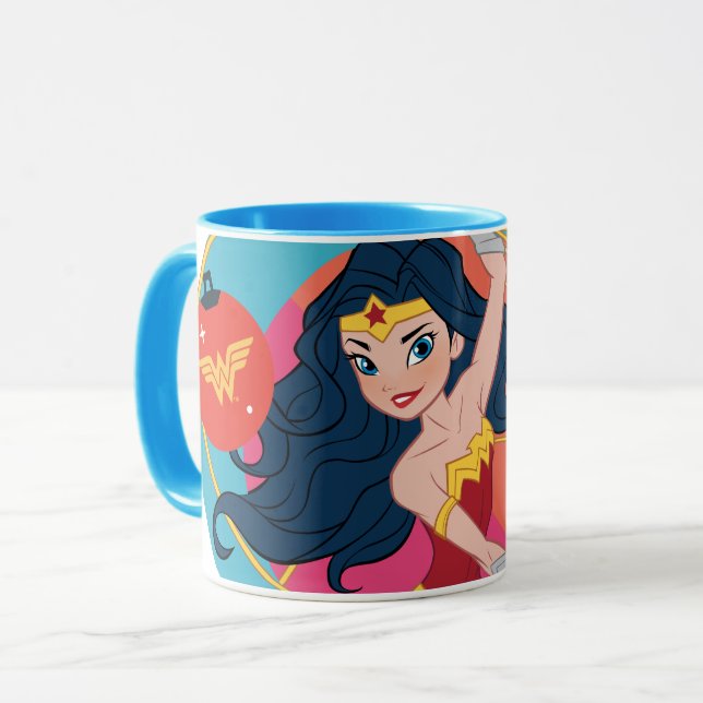 Justice League  Woman Helgdag Bauble Mugg (Framsida vänster)