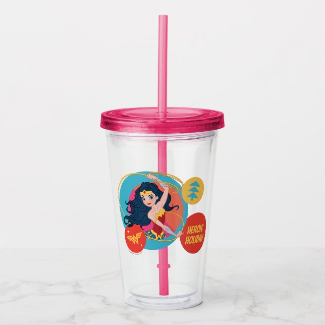 Justice League  Woman Helgdag Bauble Take Away Mugg (Framsida)