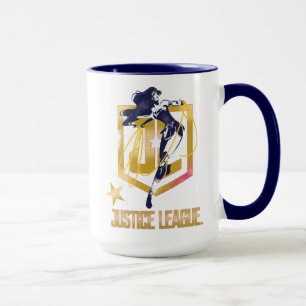 Justice League    Woman JL Logotyp Pop Art Mugg