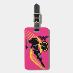 Justice League Woman Silhouette-ikon Bagagebricka