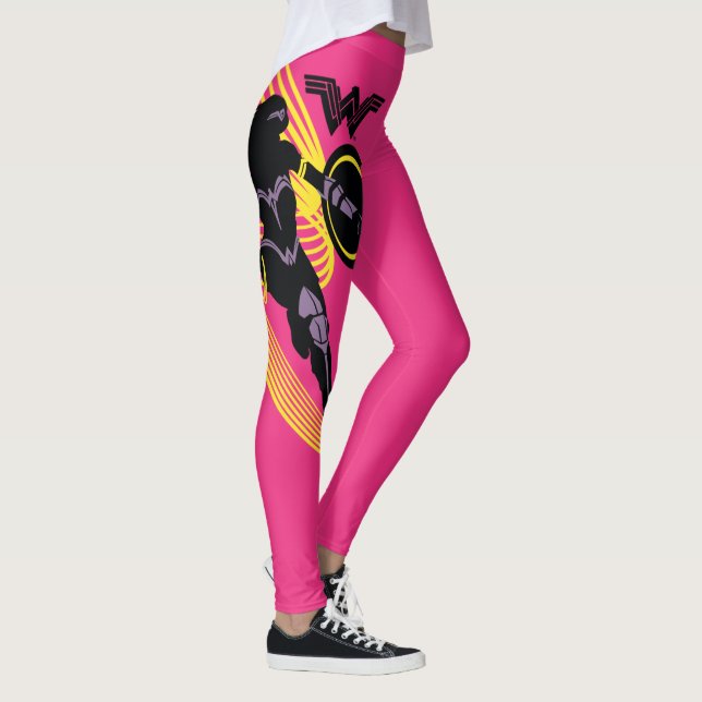 Justice League |  Woman Silhouette-ikon Leggings (Höger)
