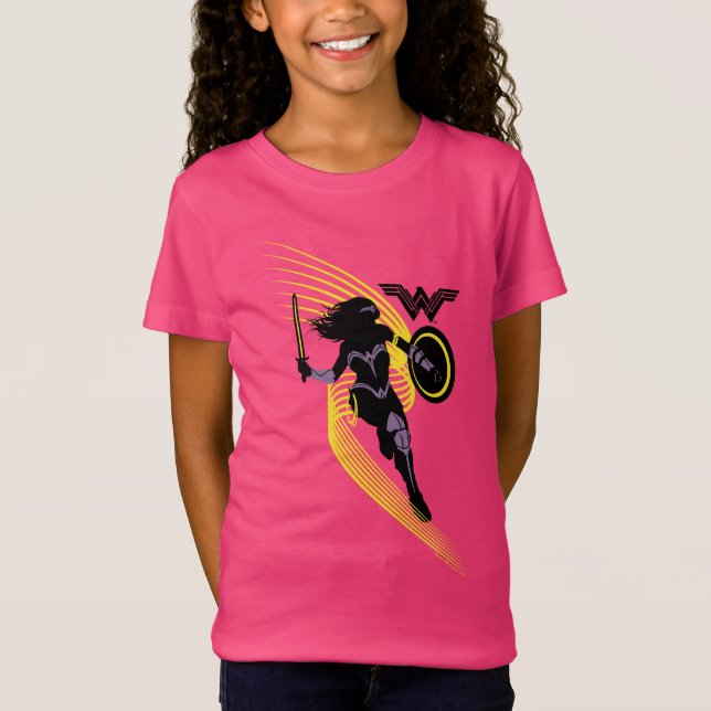 Justice League |  Woman Silhouette-ikon Tee (Framsida)
