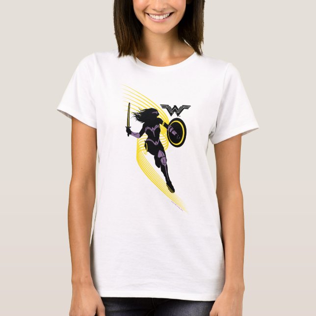 Justice League |  Woman Silhouette-ikon Tee (Framsida)