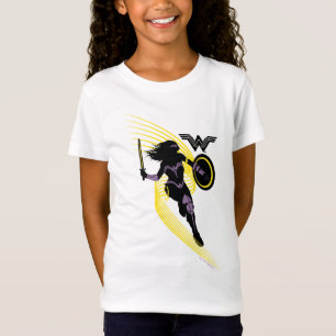 Justice League Woman Silhouette-ikon Tee Shirt