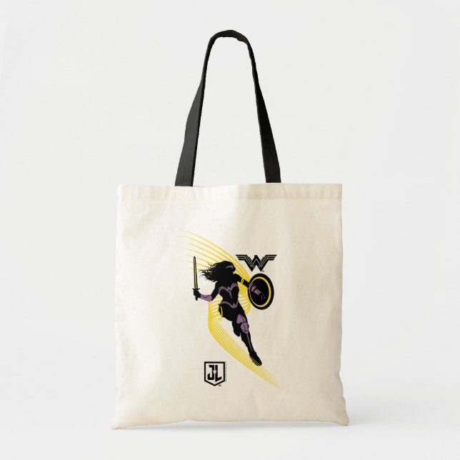 Justice League |  Woman Silhouette-ikon Tygkasse (Framsidan)