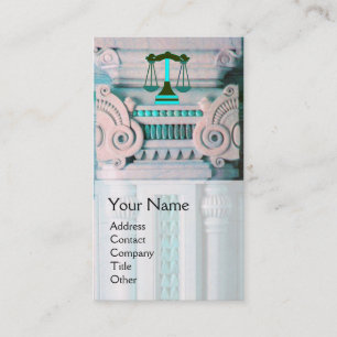 JUSTICE LEGICE,ATTORNEY Monogram Visitkort
