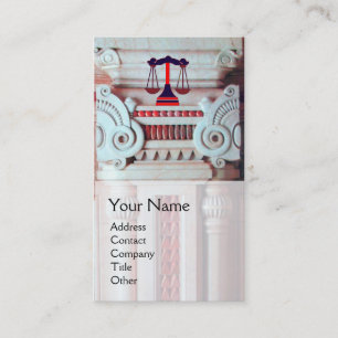 JUSTICE LEGICE,ATTORNEY Monogram Visitkort
