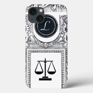 JUSTICE LEGICE, ATTORNEY Monogram White