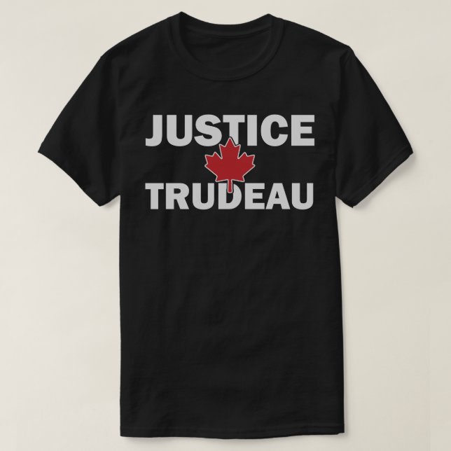 Justice Trudeau Canada Justine Trudeau roligt T Shirt (Design framsida)