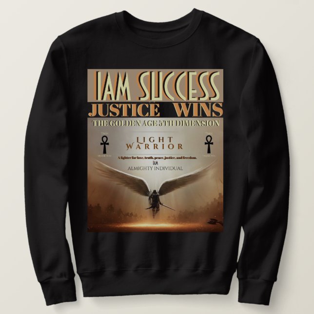 JUSTICE WINS LÅNG ÄRMAD TRÖJA (Design framsida)