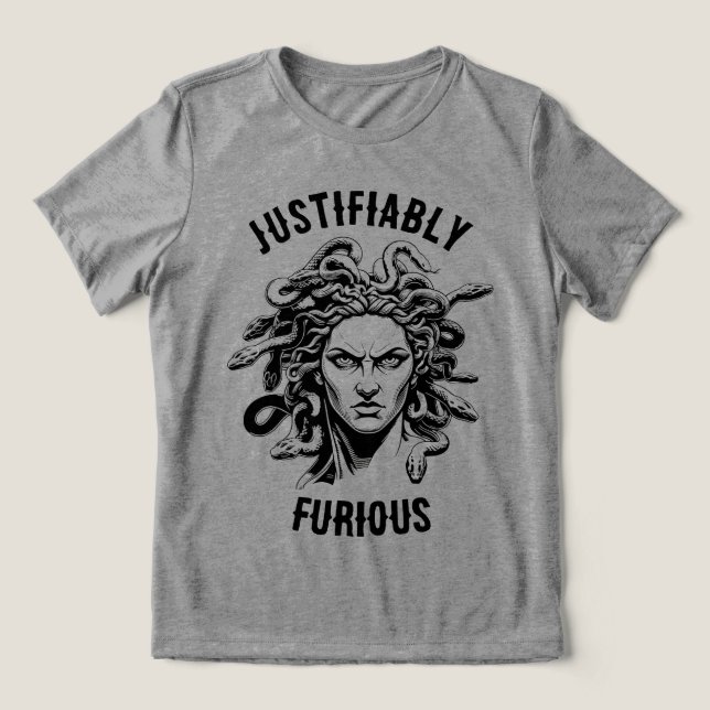 Justifiably Furious feat. Medusa T Shirt (Design Framsida)