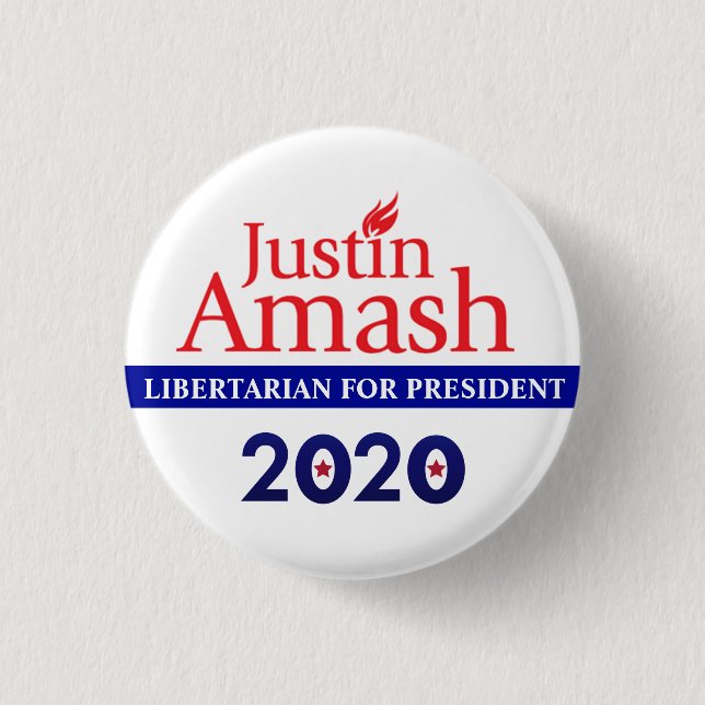 Justin Amash 2020 Knapp (Framsida)