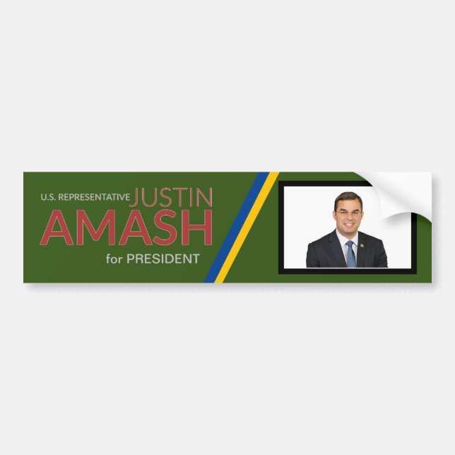 Justin Amash för president 2020 Bildekal (Framsidan)