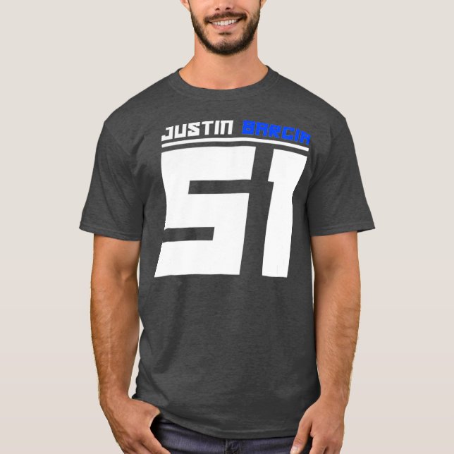 JUSTIN BARCIA 51 SUPERCROSS MOTOCROSS TSHIRT FLÄKT T SHIRT (Framsida)