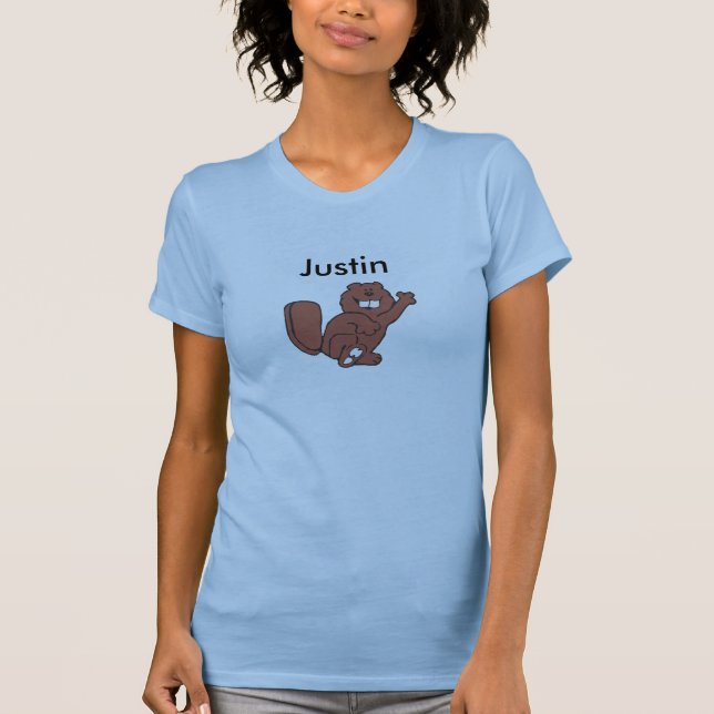 Justin bäver tee (Framsida)
