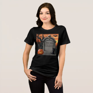 "Justin Delar" Halloween Headstone Humor T Shirt