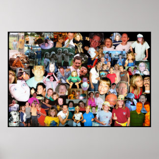 Justin Family Collage Poster