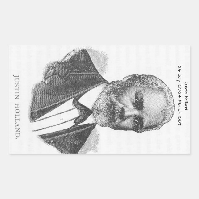 Justin Holland Rektangulärt Klistermärke (Framsida)