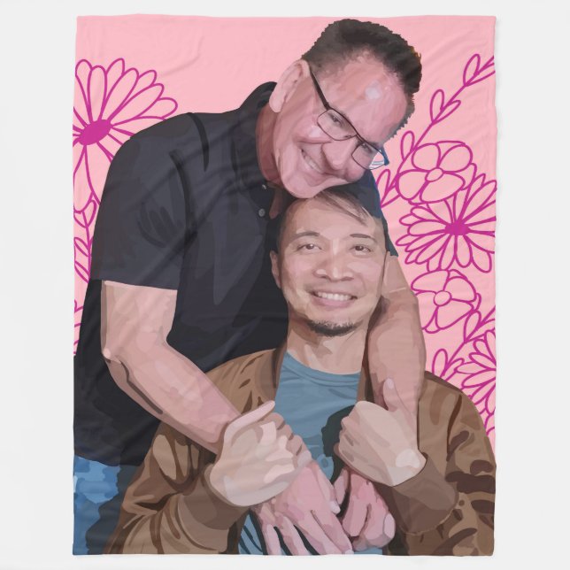 Justin & Jeff 2025-filt Fleecefilt (Framsidan)