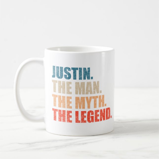 Justin Mannen Myten Legenden Kaffemugg (Vänster)