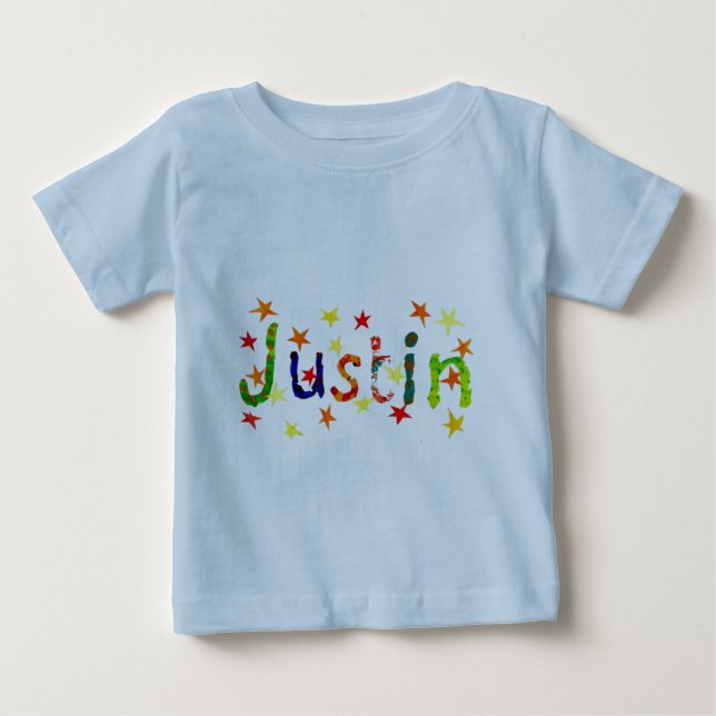 "Justin" Spädbarn T-shirt (Framsida)