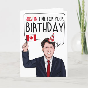 JUSTIN TRUDEAU: Dags för din födelsedag Kort