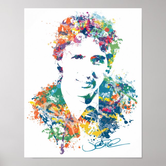 Justin Trudeau Digital Art Poster (Framsidan)