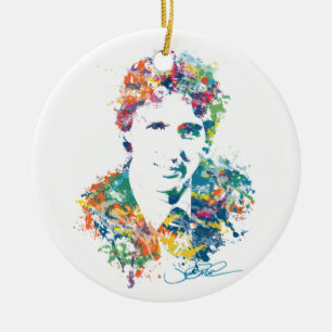 Justin Trudeau Digital konst Julgransprydnad Keramik