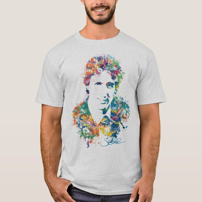 Justin Trudeau Digital konst T-shirt (Framsida)