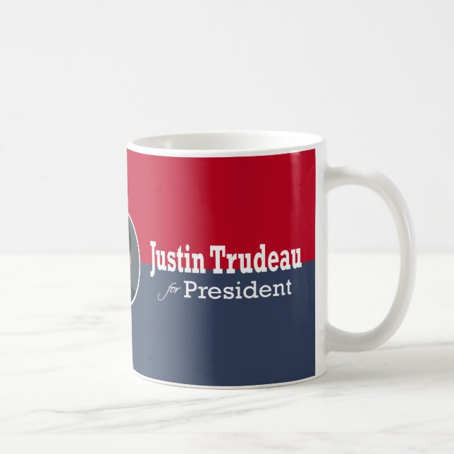 Justin Trudeau för presidentkaffemugg Kaffemugg (Höger)