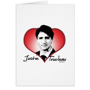 Justin Trudeau häftehjärta - .png Hälsningskort