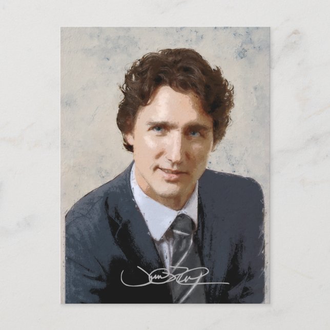 Justin Trudeau Helg Vykort (Framsida)