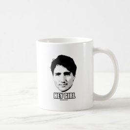 Justin Trudeau - Hey flicka --.png Kaffemugg