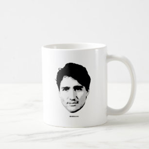 Justin Trudeau huvud av premiärministern - .png Kaffemugg