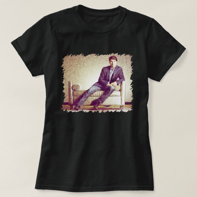 Justin Trudeau in jeans 2014 stilized image T Shirt (Design framsida)