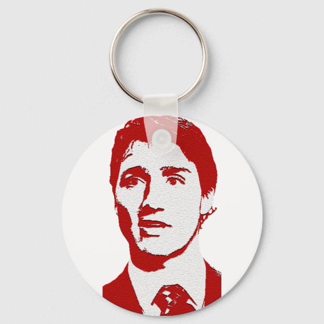 Justin Trudeau Logotyp Nyckelring (Framsida)