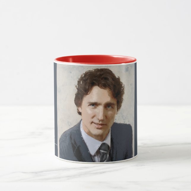 Justin Trudeau-målning Mugg (Center)