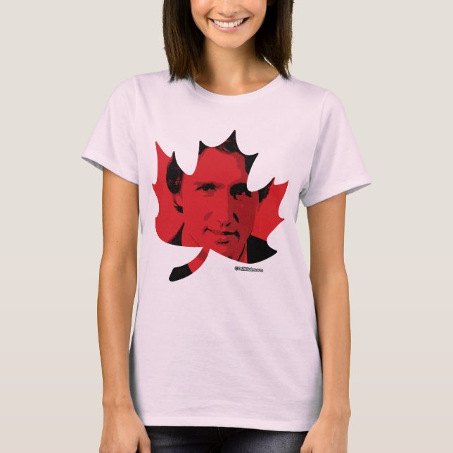 Justin Trudeau Maple Löv T-shirt (Framsida)