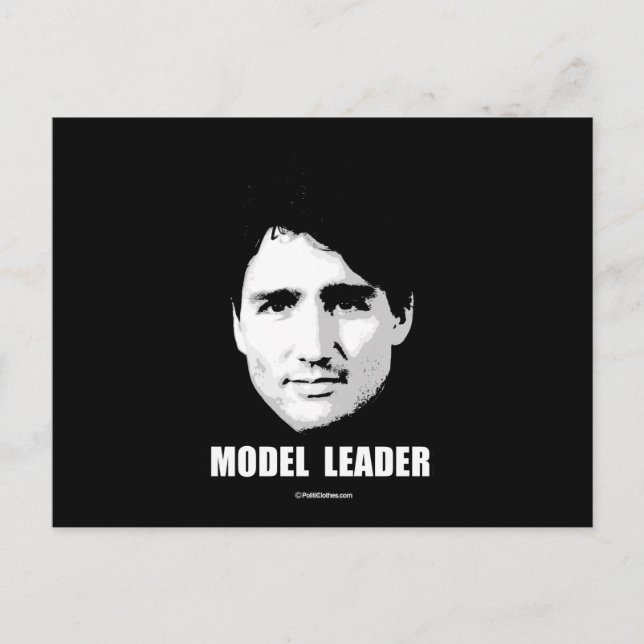 Justin Trudeau - modellledare -.png Vykort (Framsida)
