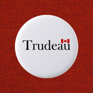 Justin Trudeau Officiell Canadian Flagga Light-Fär Knapp