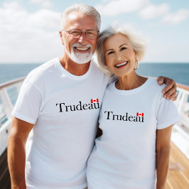 Justin Trudeau Officiell Canadian Flagga Light-Fär T Shirt