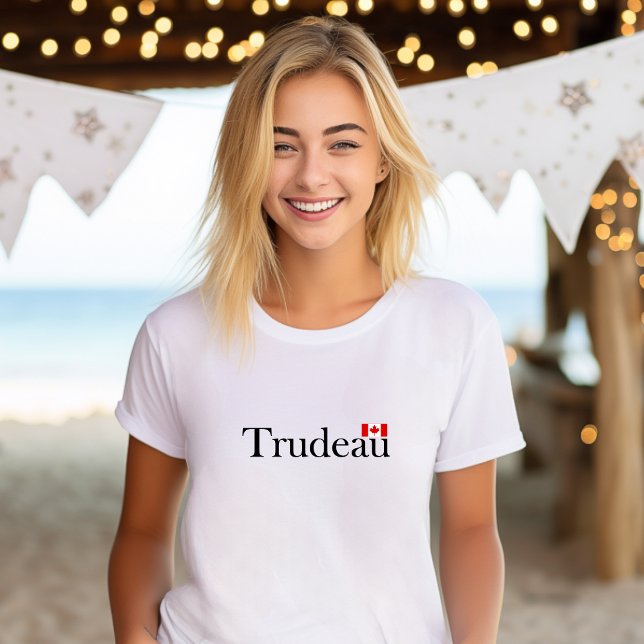 Justin Trudeau Officiell Canadian Flagga Light-Fär T Shirt (Skapare uppladdad)