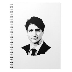 Justin Trudeau porträtt Anteckningsbok
