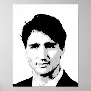 Justin Trudeau porträtt Poster