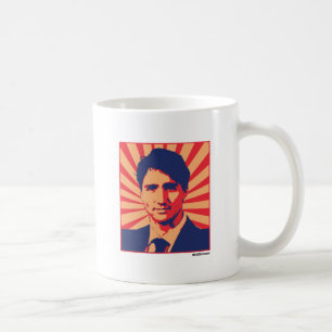 Justin Trudeau propagandaaffisch - .png Kaffemugg
